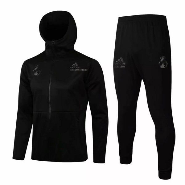 Hoodies Real Madrid 2021-22 Schwarz Fussballtrikots Günstig